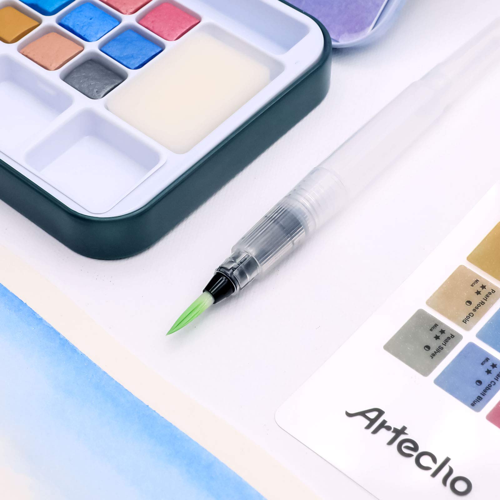 Watercolor Paint Set 100 Colors #Size_18 Metallic Colors