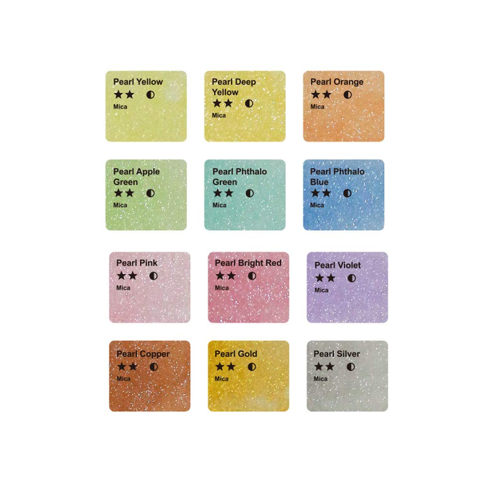 Watercolor Paint Set 100 Colors #Size_12 Colors