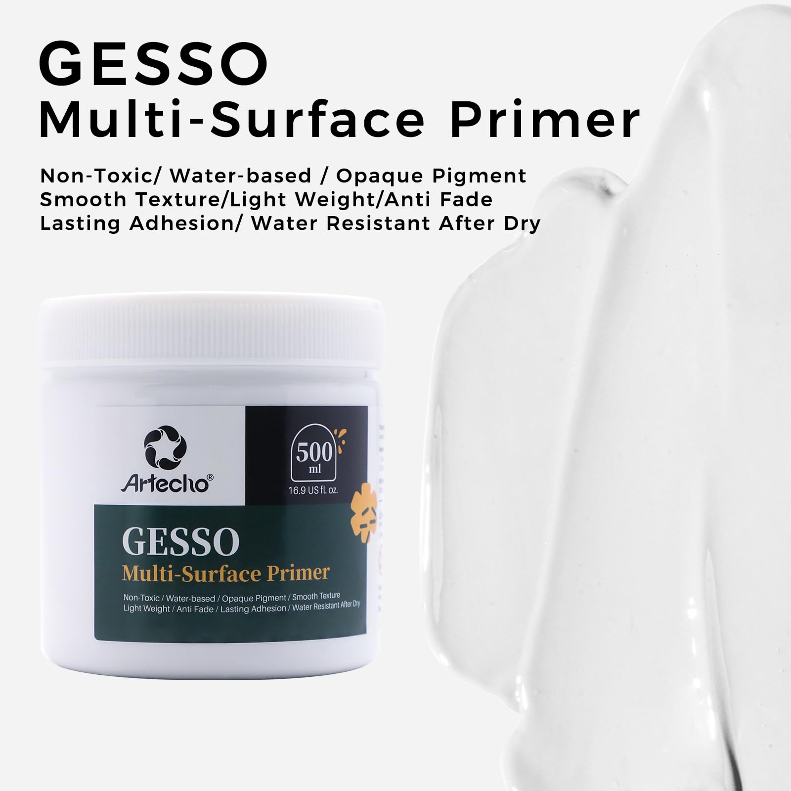 White Gesso Primer (16.9oz / 500ml)