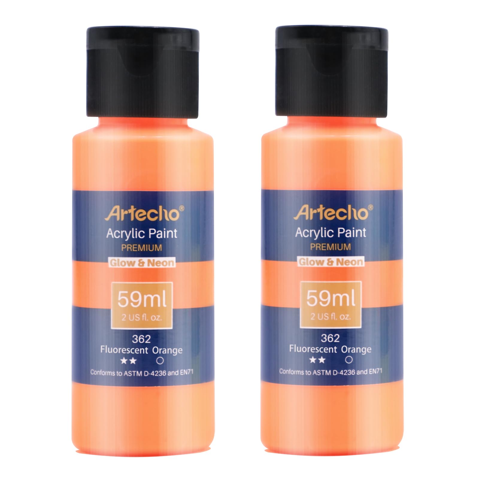 Acrylic Paint 0.7oz Neon Set #Color_Orange