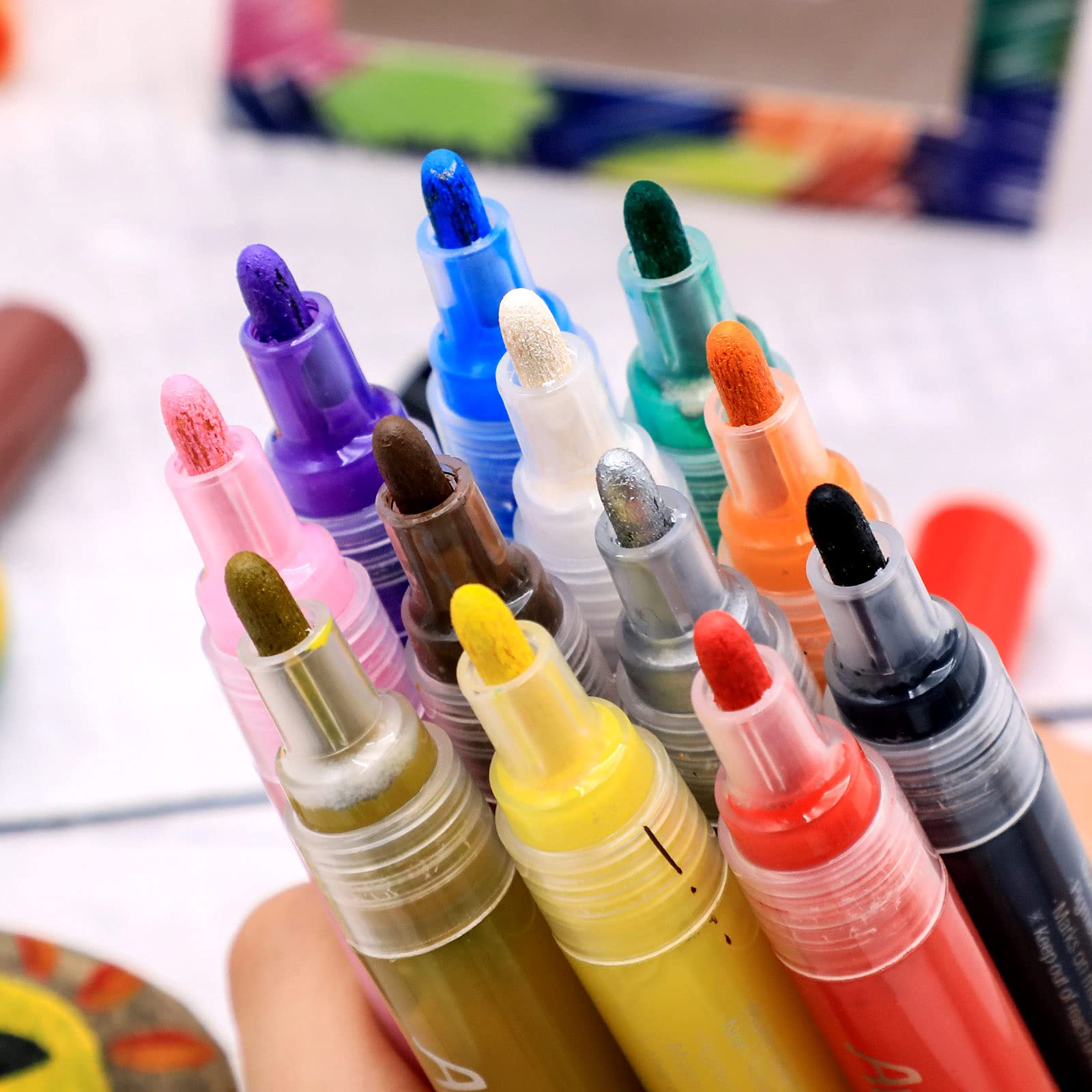 Acrylic Marker 3mm Line #Size_12 Basic Colors
