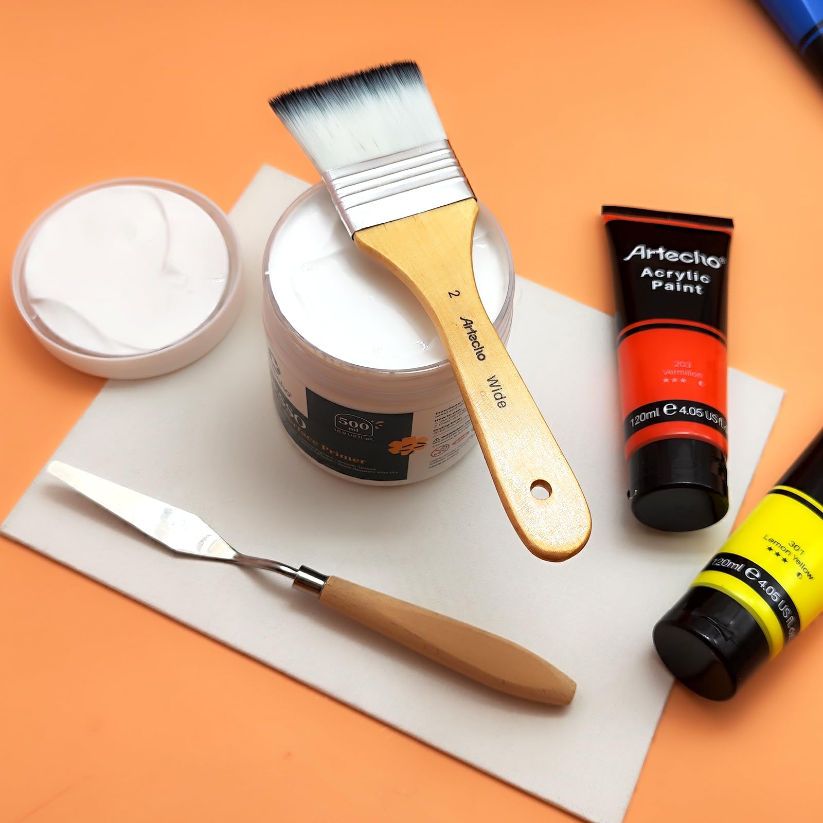 White Gesso Primer (16.9oz / 500ml)