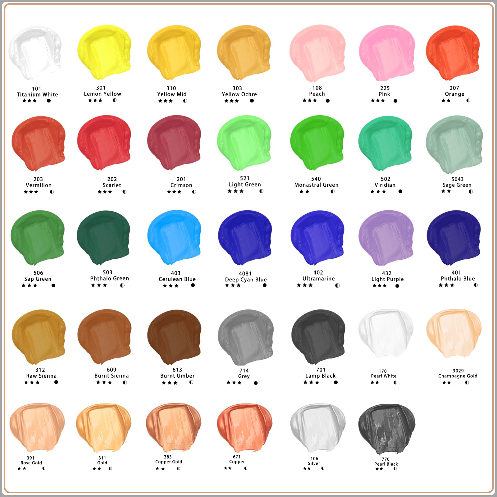 Titanium White Acrylic Paint Tube (120ml / 4.05oz)