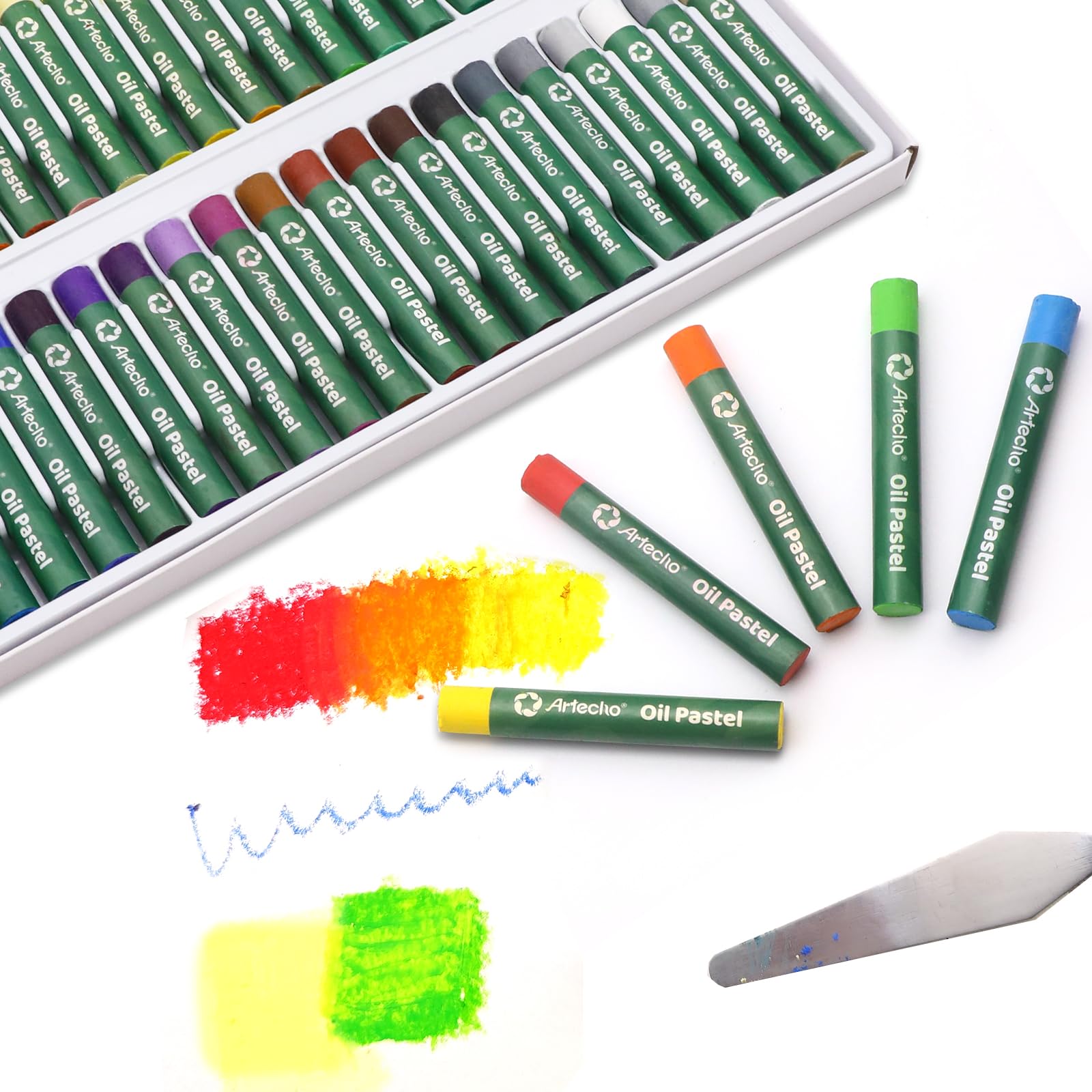 Oil Pastel Set 8mm #Size_8x60mm 75 Basic Colors 75 PCS