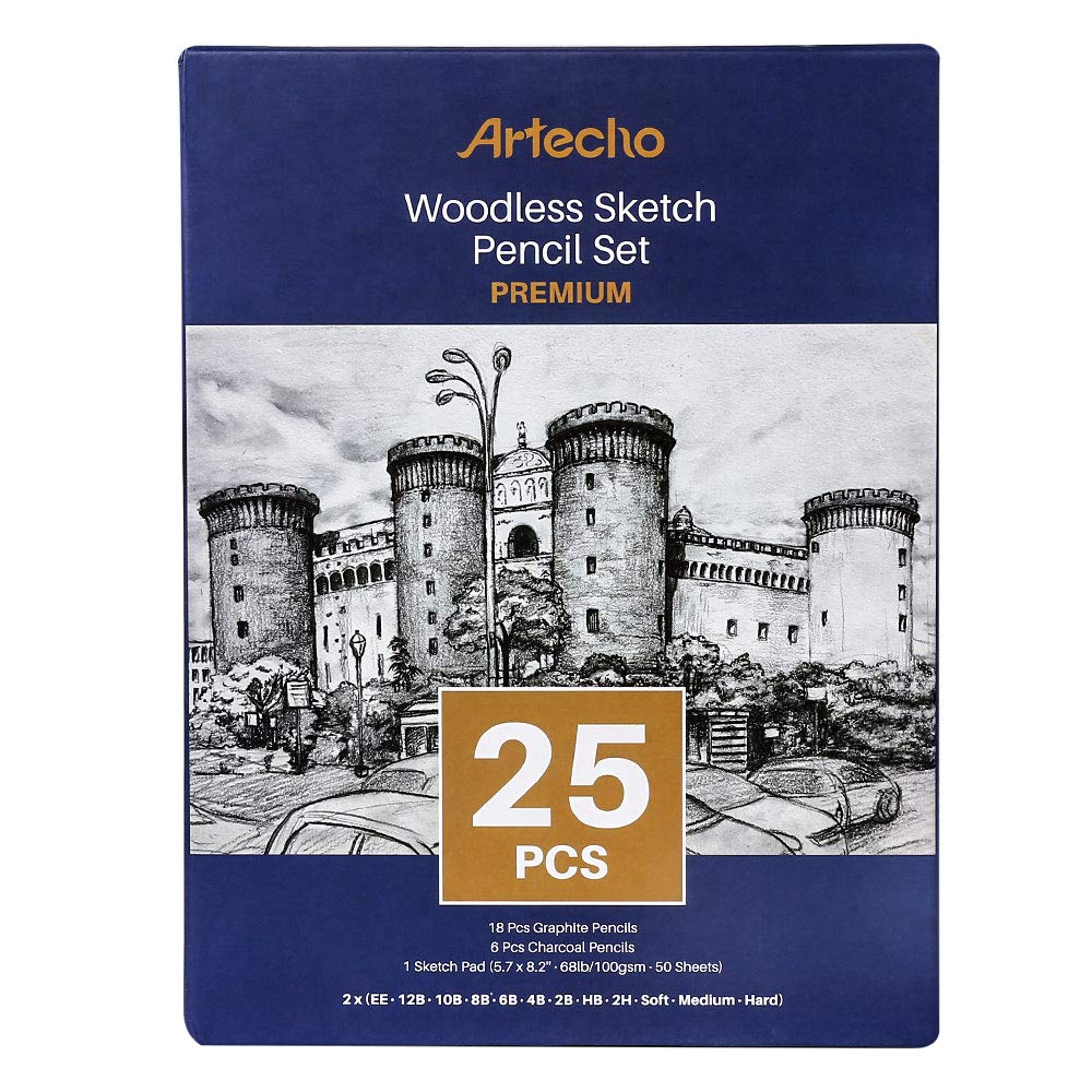 Woodless Pencil Set #Size_25 PCS Sketch