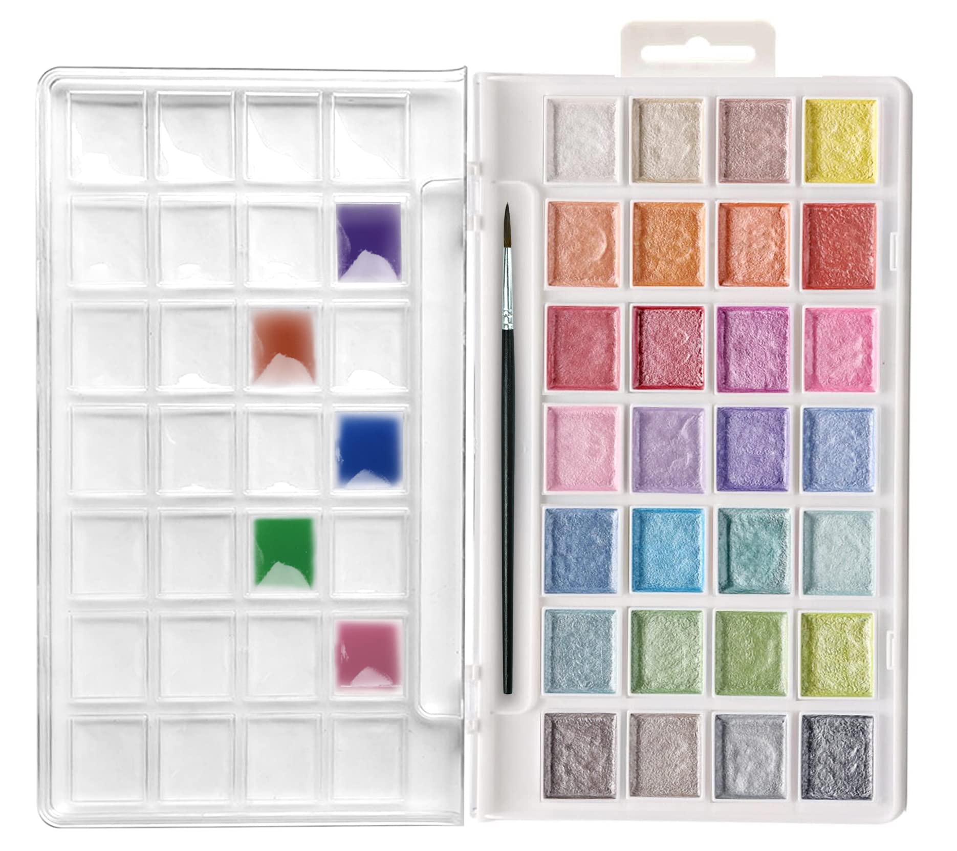 Watercolor Cake Set #Size_28 Colors