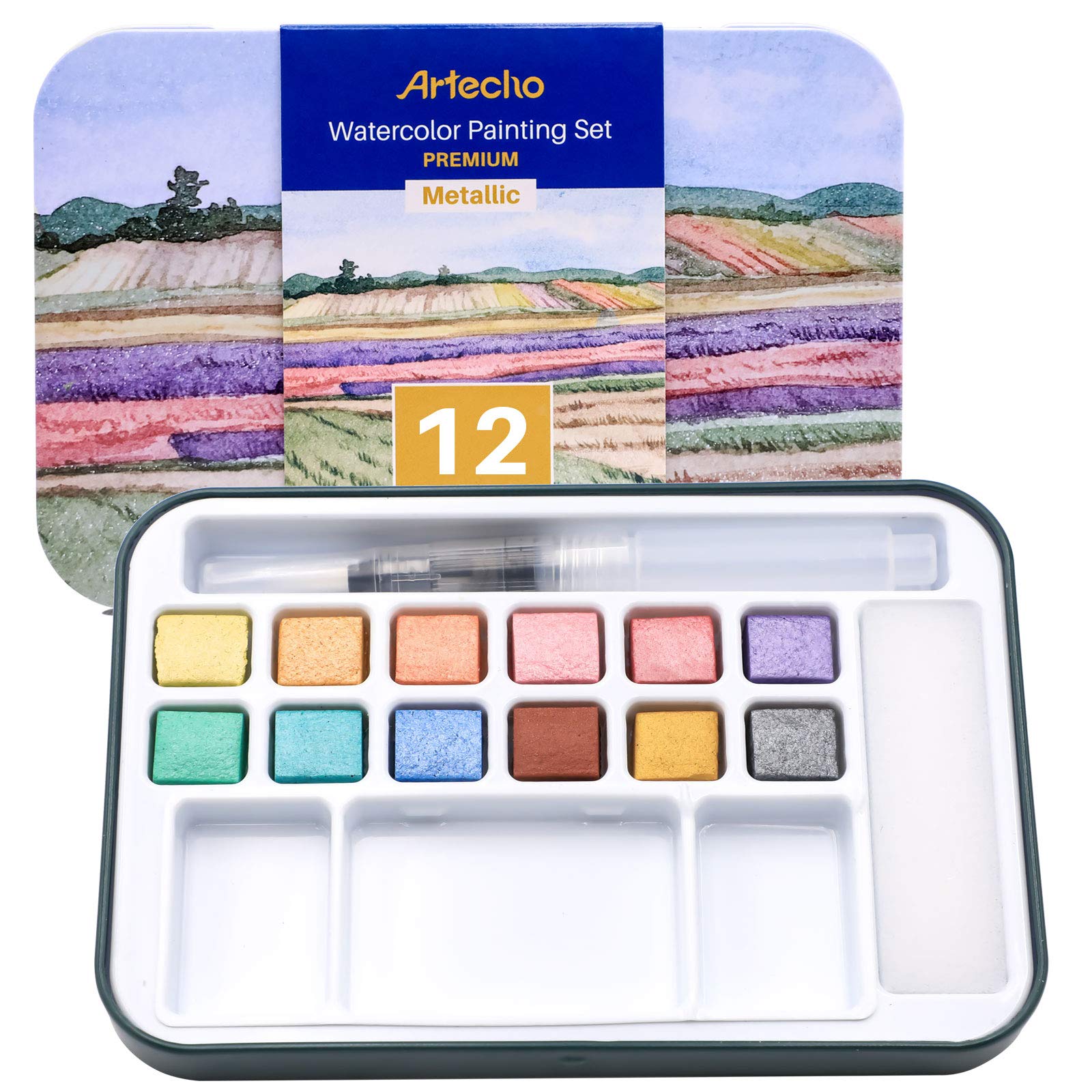 Watercolor Paint Set 100 Colors #Size_12 Colors