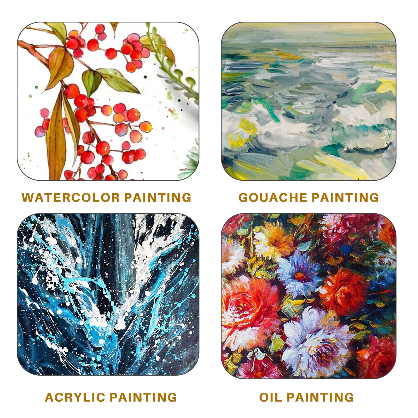 Acrylic Paint Brushes Set, 32 PCS