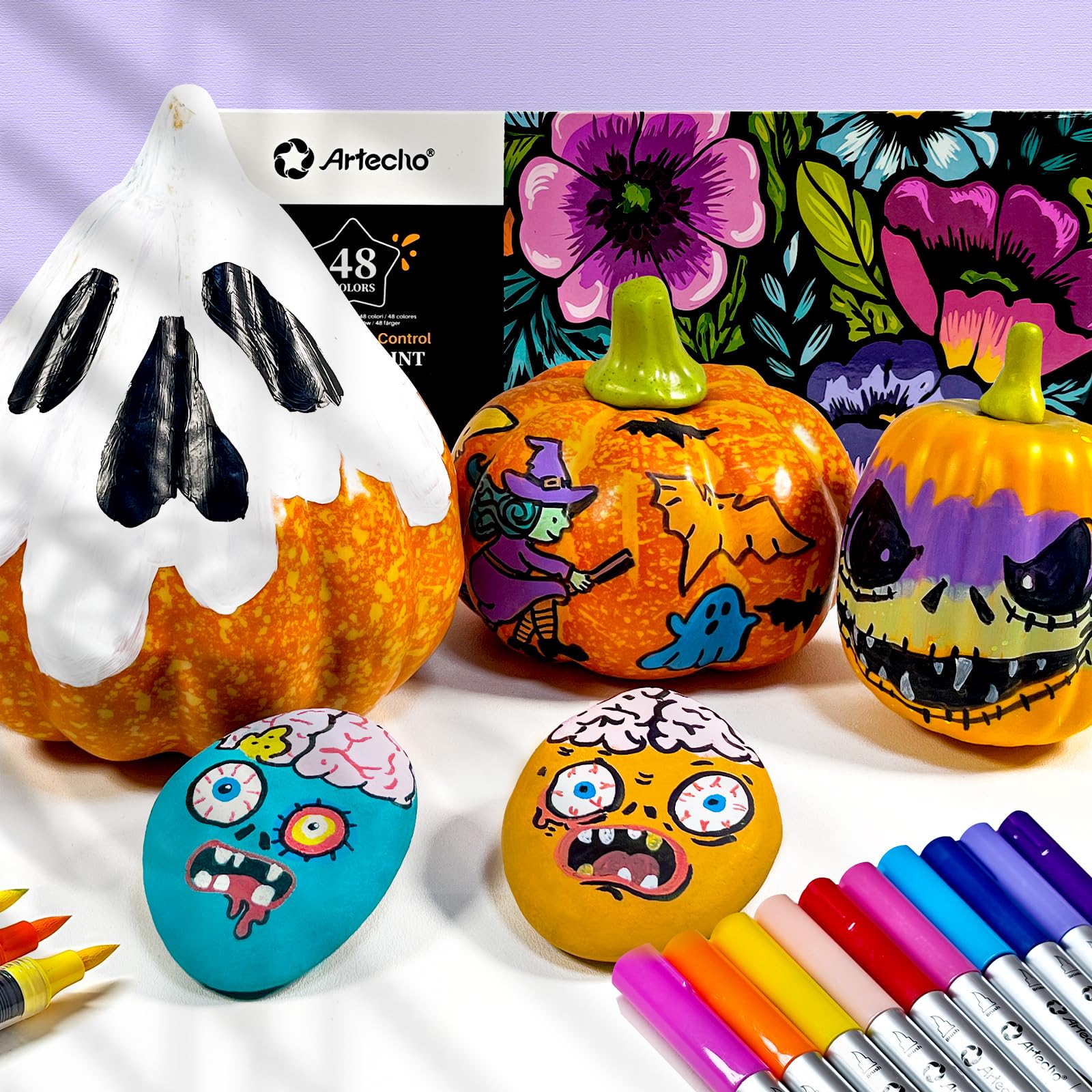 Automatic Ink Control Acrylic Paint Markers, 48 Colors