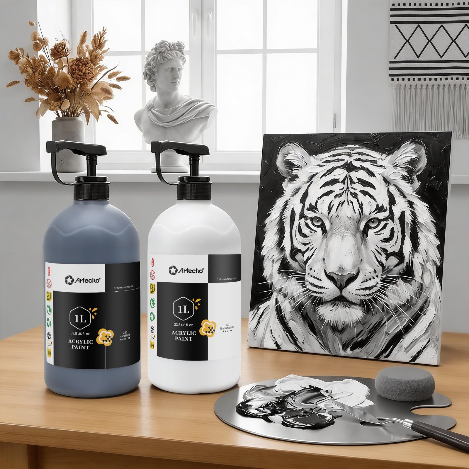 Acrylic Paint 1L #Color_Titanium White