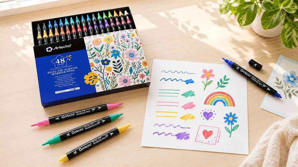Marker artwork made with Artecho paint markers