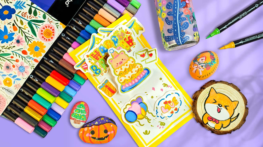 Unleash Your Creativity: The Ultimate Guide to Multi-Surface Art with Dual-Tip Acrylic Markers