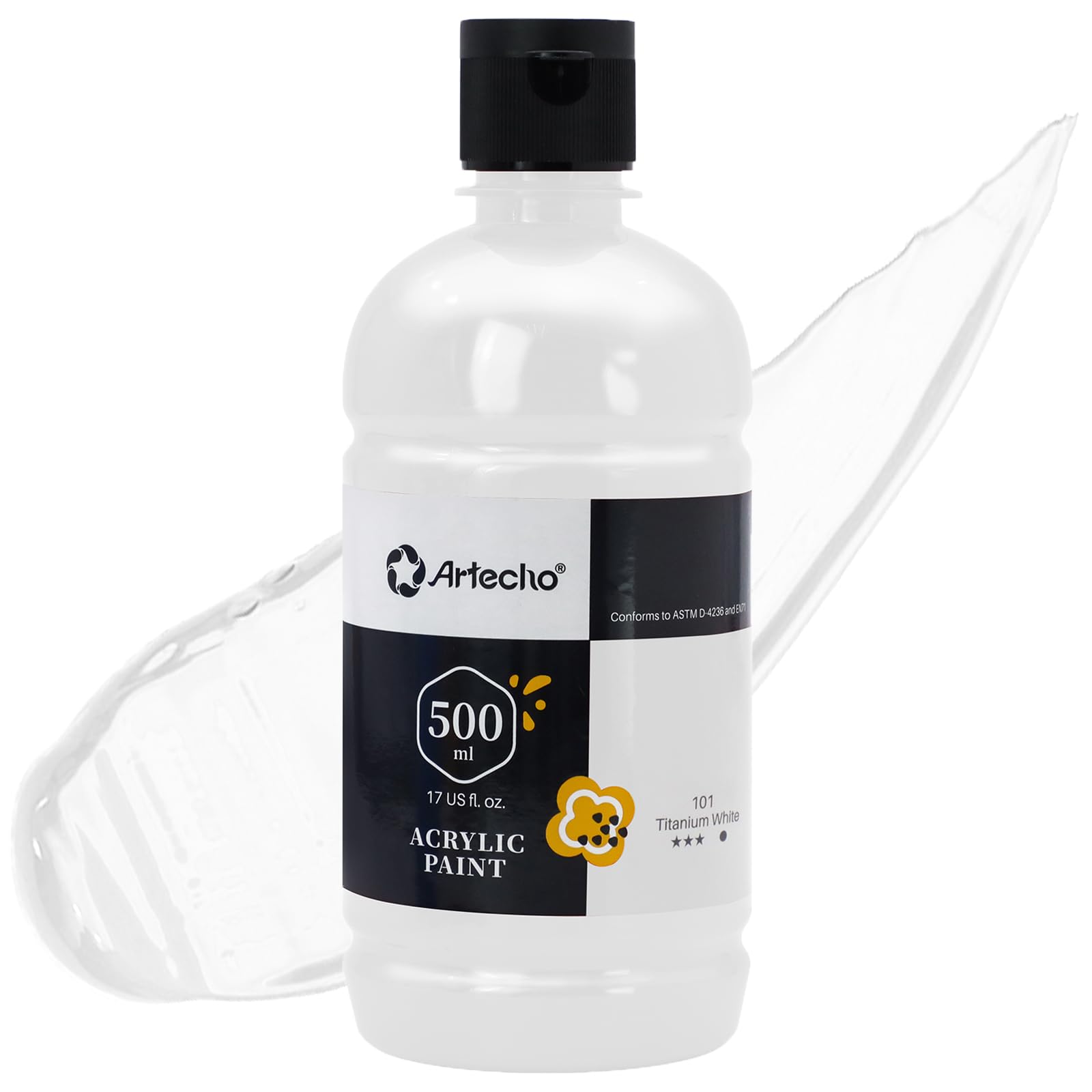Acrylic Paint 500ml Set #Color_Titanium White