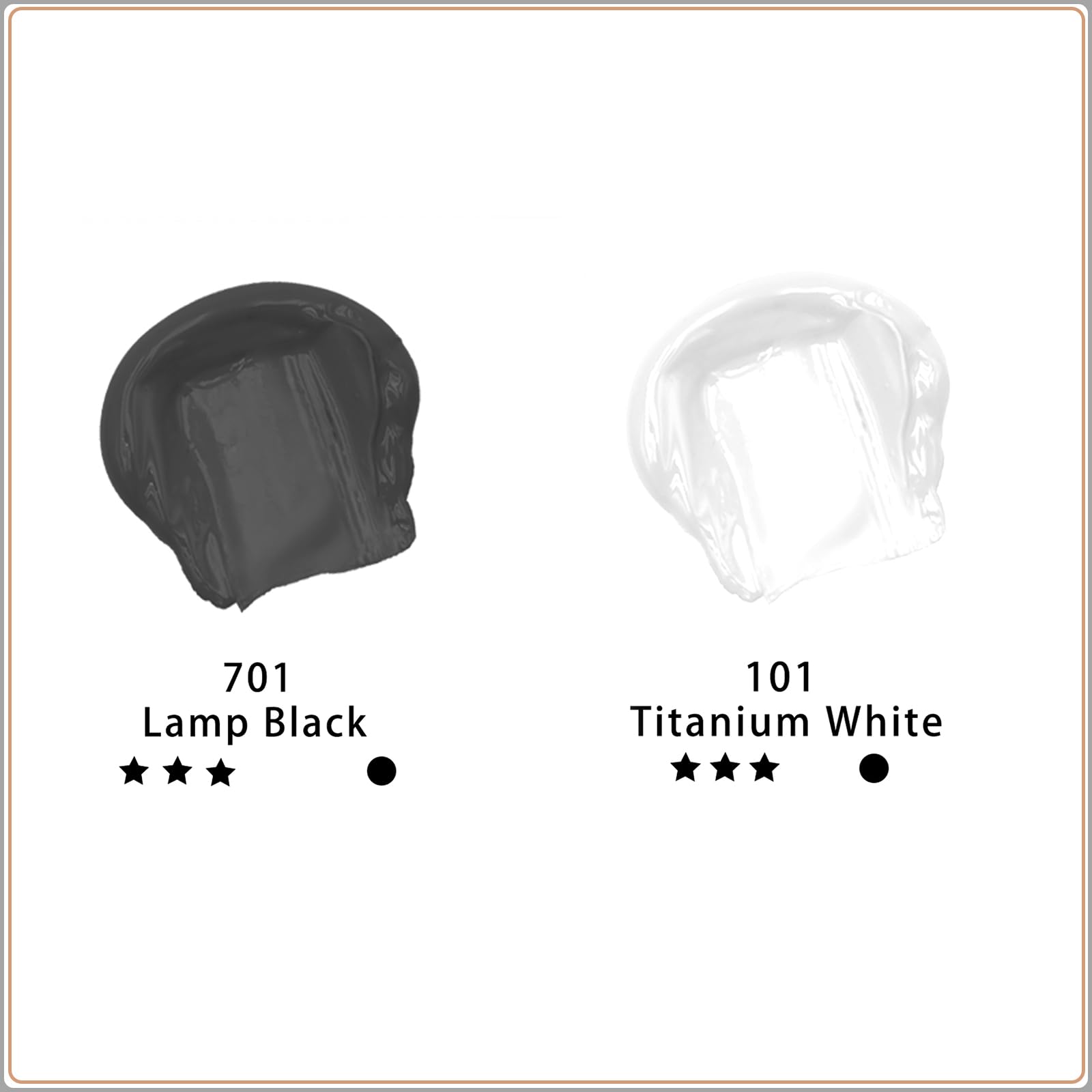Acrylic Paint 500ml Set #Color_White and Black