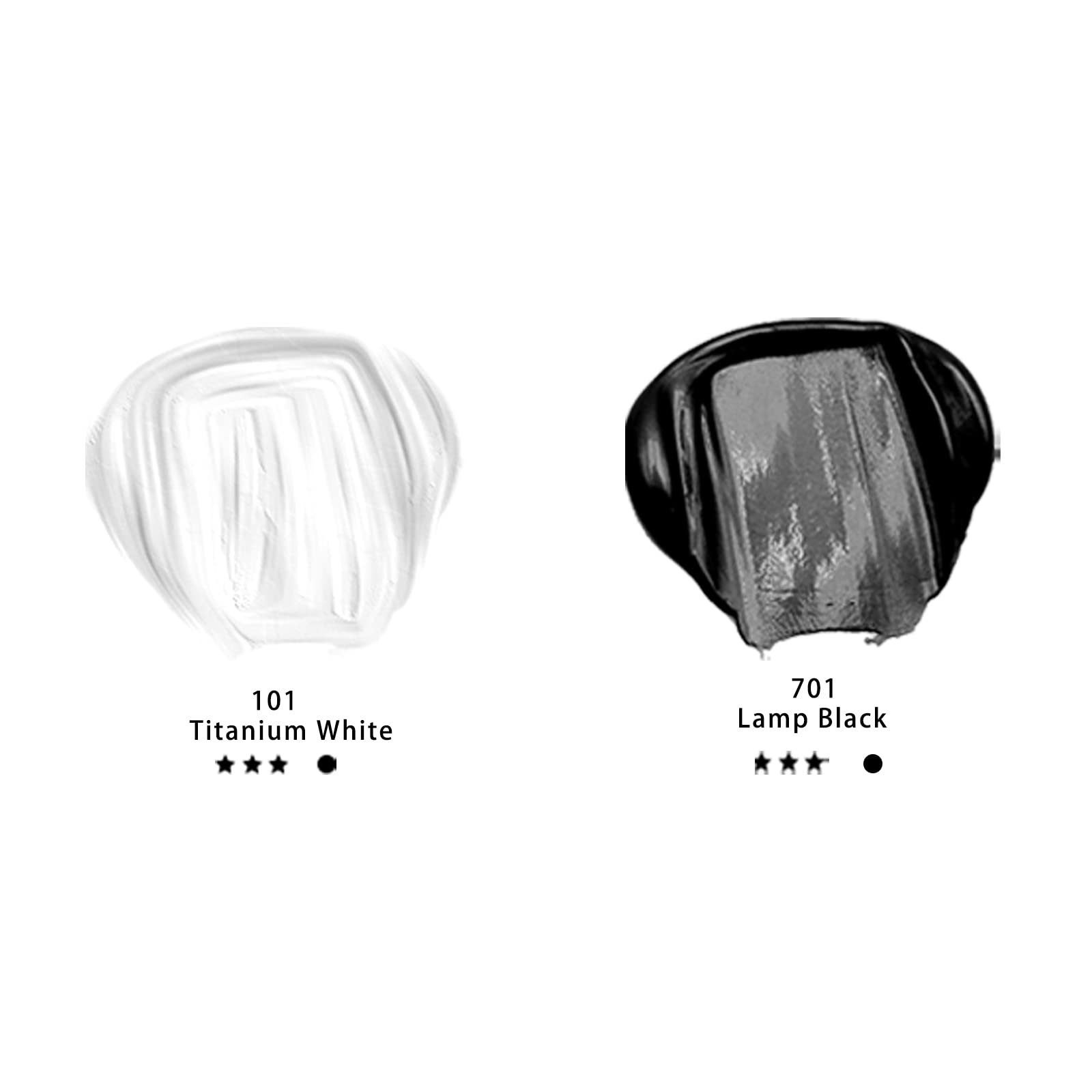 Acrylic Paint 4.05oz #Color_White and Black