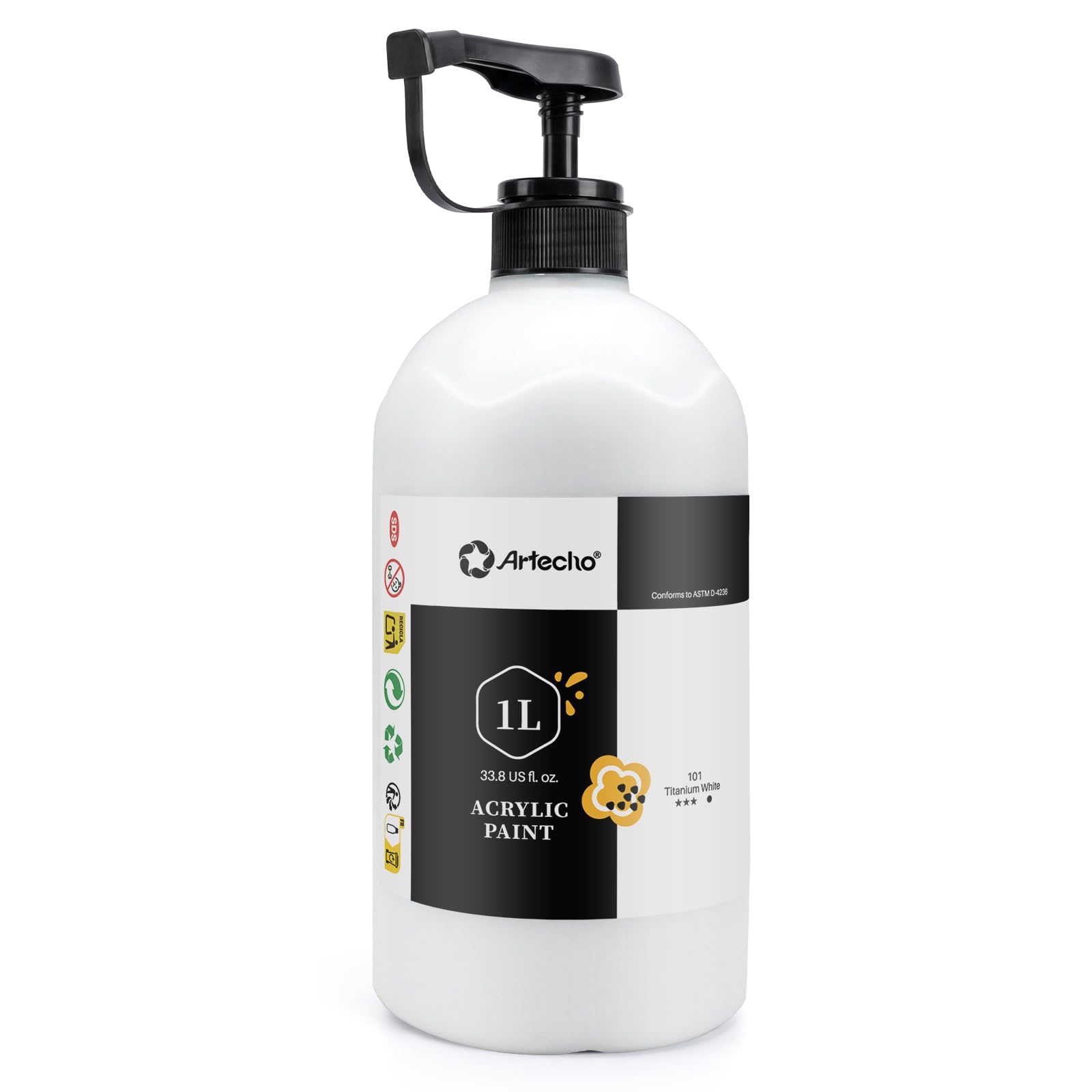 Acrylic Paint 1L #Color_Titanium White
