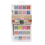 Artecho 28 Metallic Watercolor Paint Set