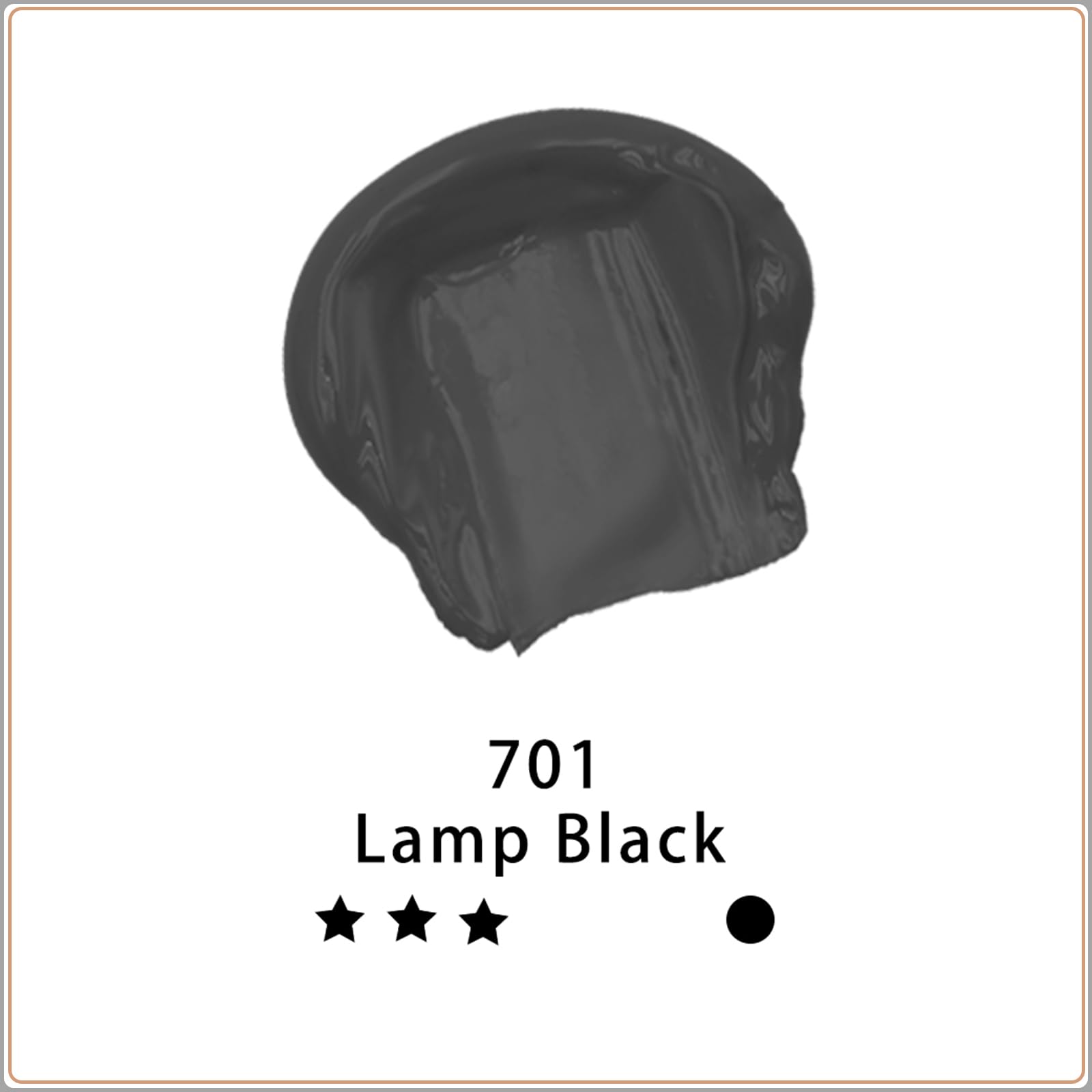 Acrylic Paint 500ml Set #Color_Lamp Black