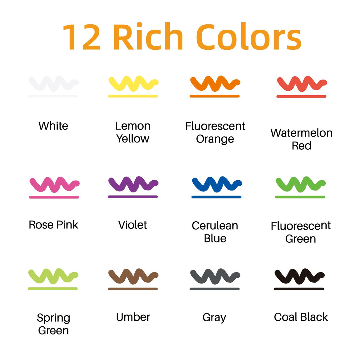 Artecho 4 Pack White Liquid Chalk Markers, 6mm Reversible Tip Pens
