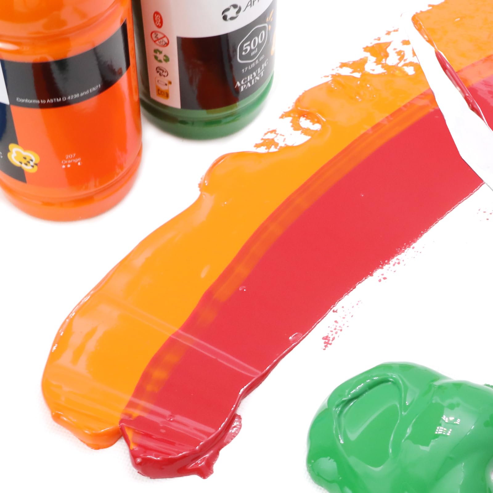 Acrylic Paint 500ml Set #Color_Scarlet