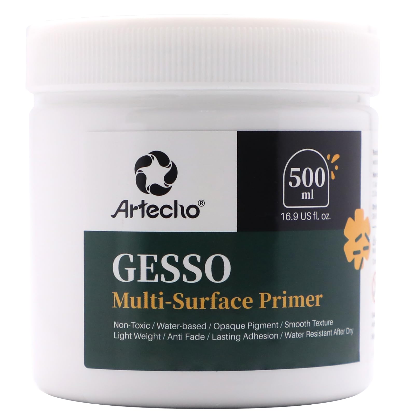 Gesso #Color_White 500ml / 16.9oz