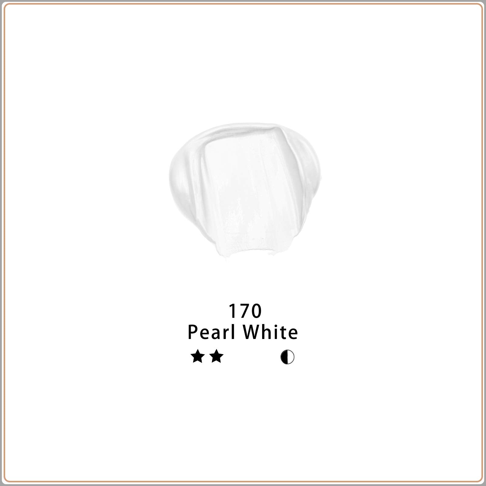 Acrylic Paint 500ml Set #Color_Pearl White