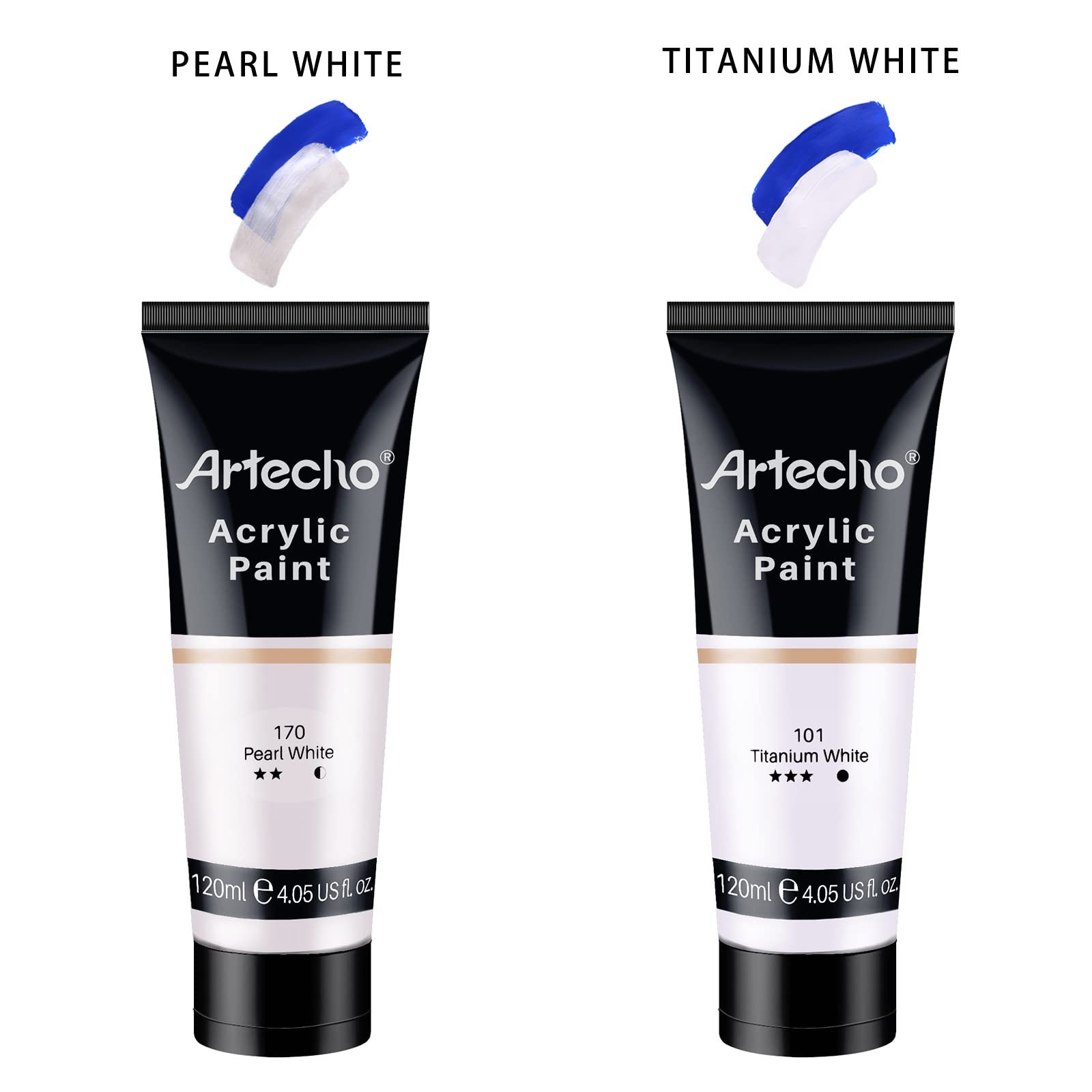 Acrylic Paint 4.05oz #Color_Titanium White