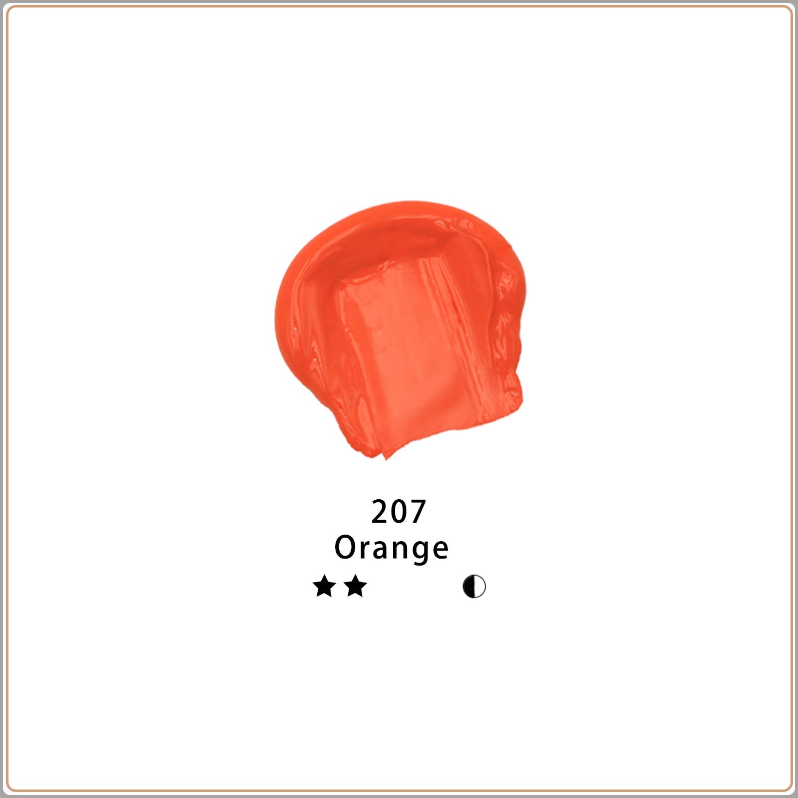 Acrylic Paint 4.05oz #Color_Orange 4.05oz (120ml / 4.05oz)