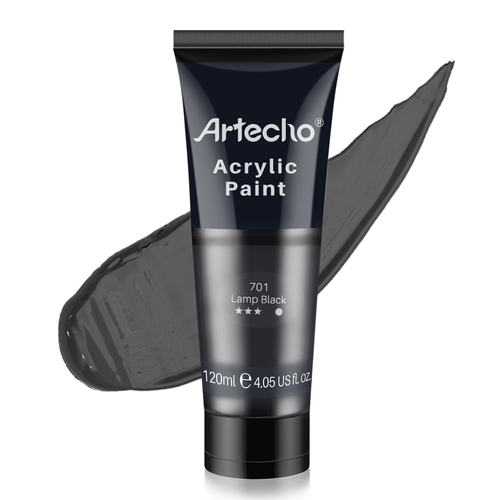Acrylic Paint 4.05oz #Color_Lamp Black