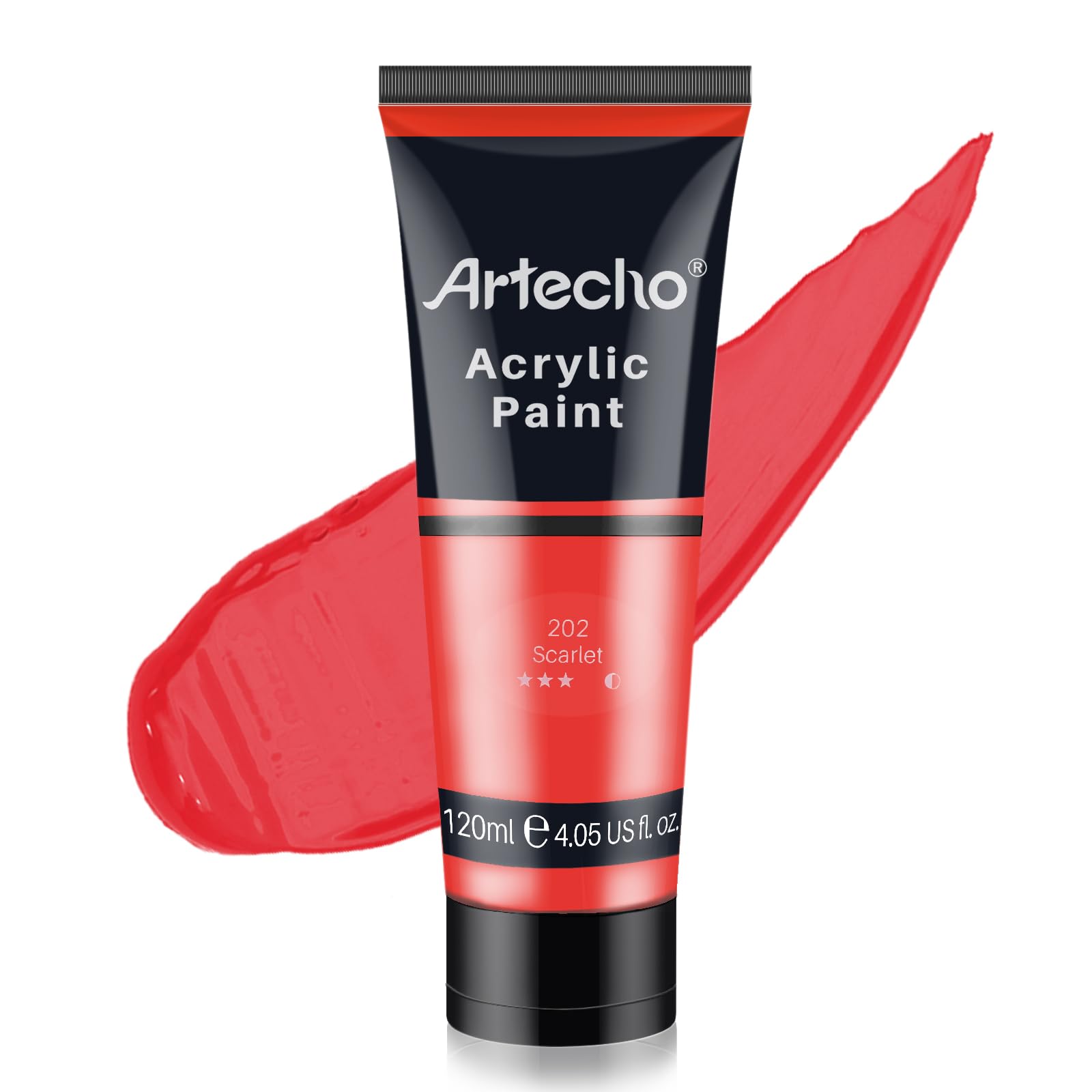 Acrylic Paint 4.05oz #Color_Scarlet