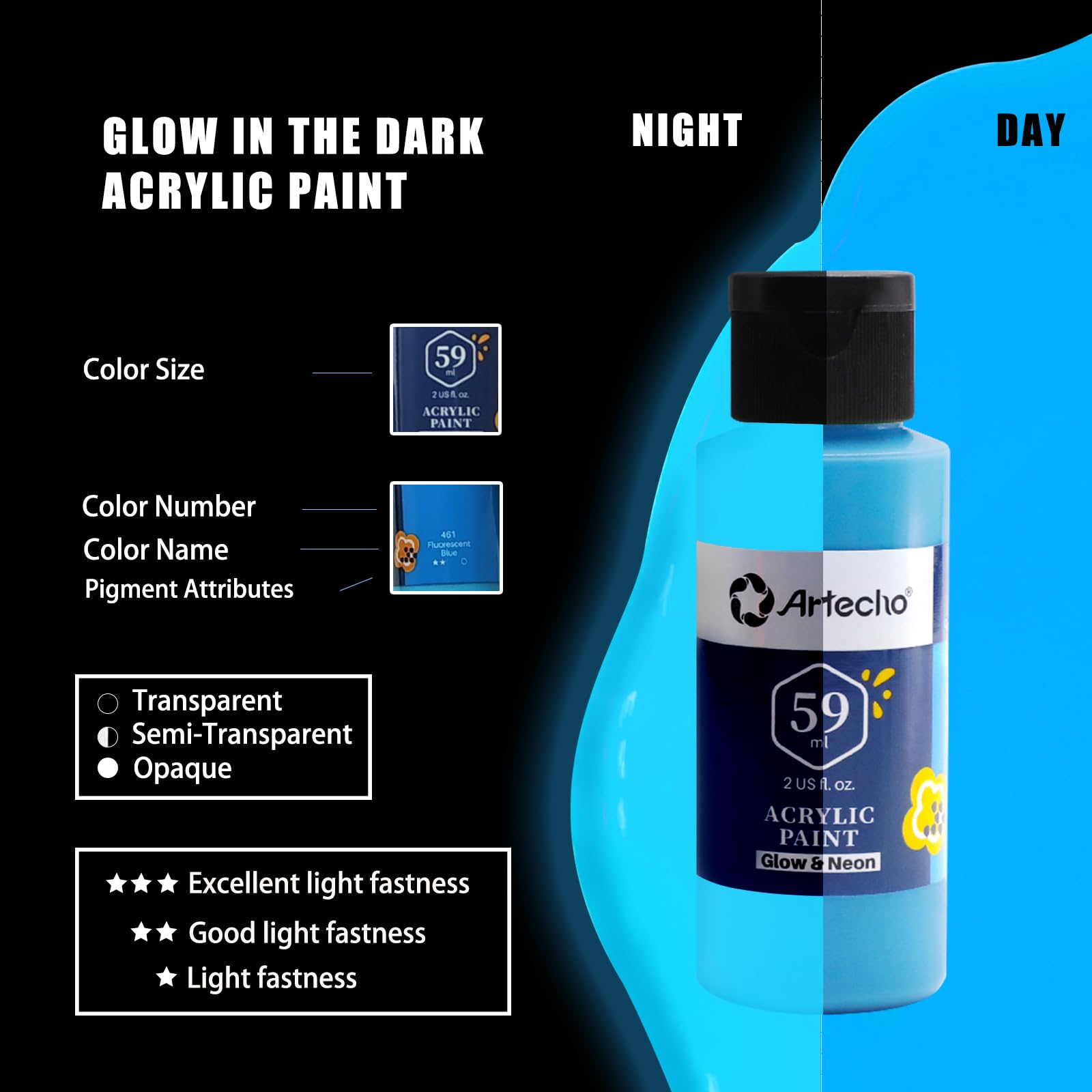 Acrylic Paint 0.7oz Neon Set #Color_Neon