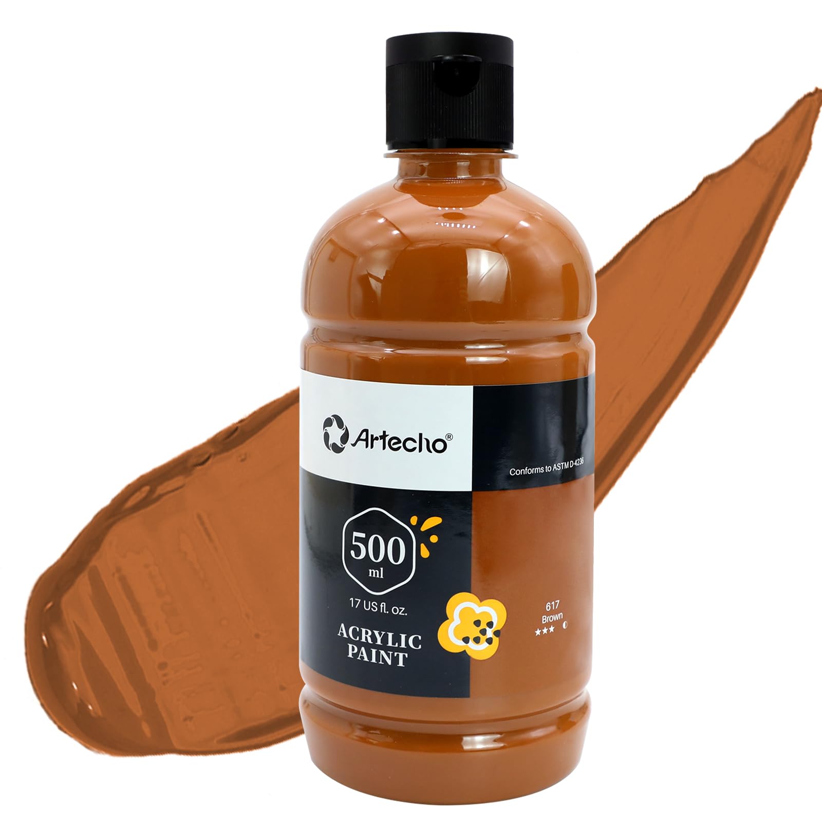 Acrylic Paint 500ml Set #Color_Brown