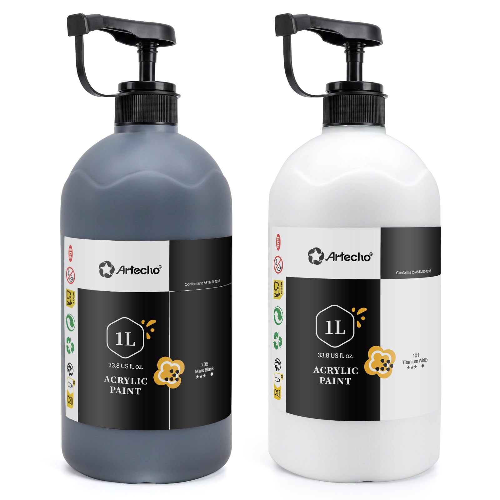 Acrylic Paint 1L #Color_White