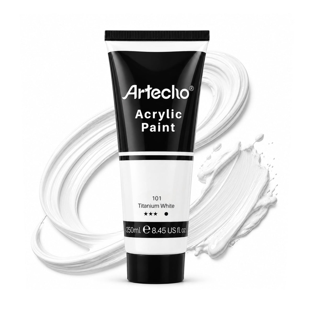 artecho-acrylic-paint-250ml - Titanium White