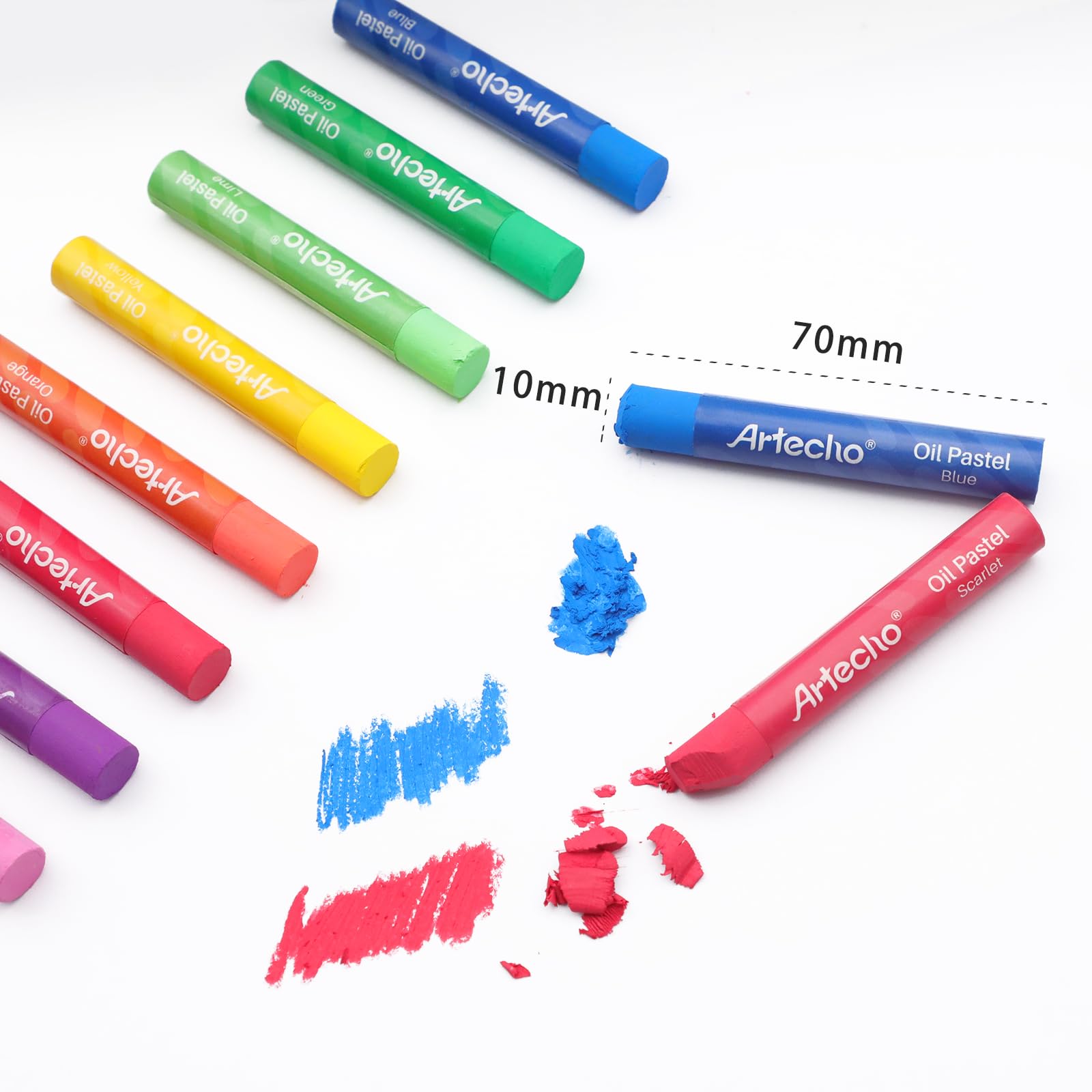 Oil Pastel Set #Size_10x70mm 120 Colors Wooden Box