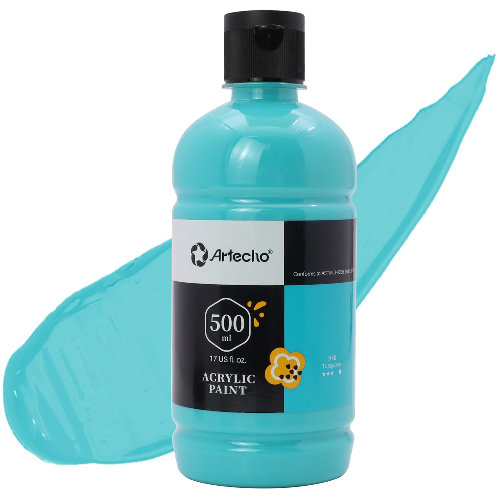 Acrylic Paint 500ml Set #Color_Turquoise