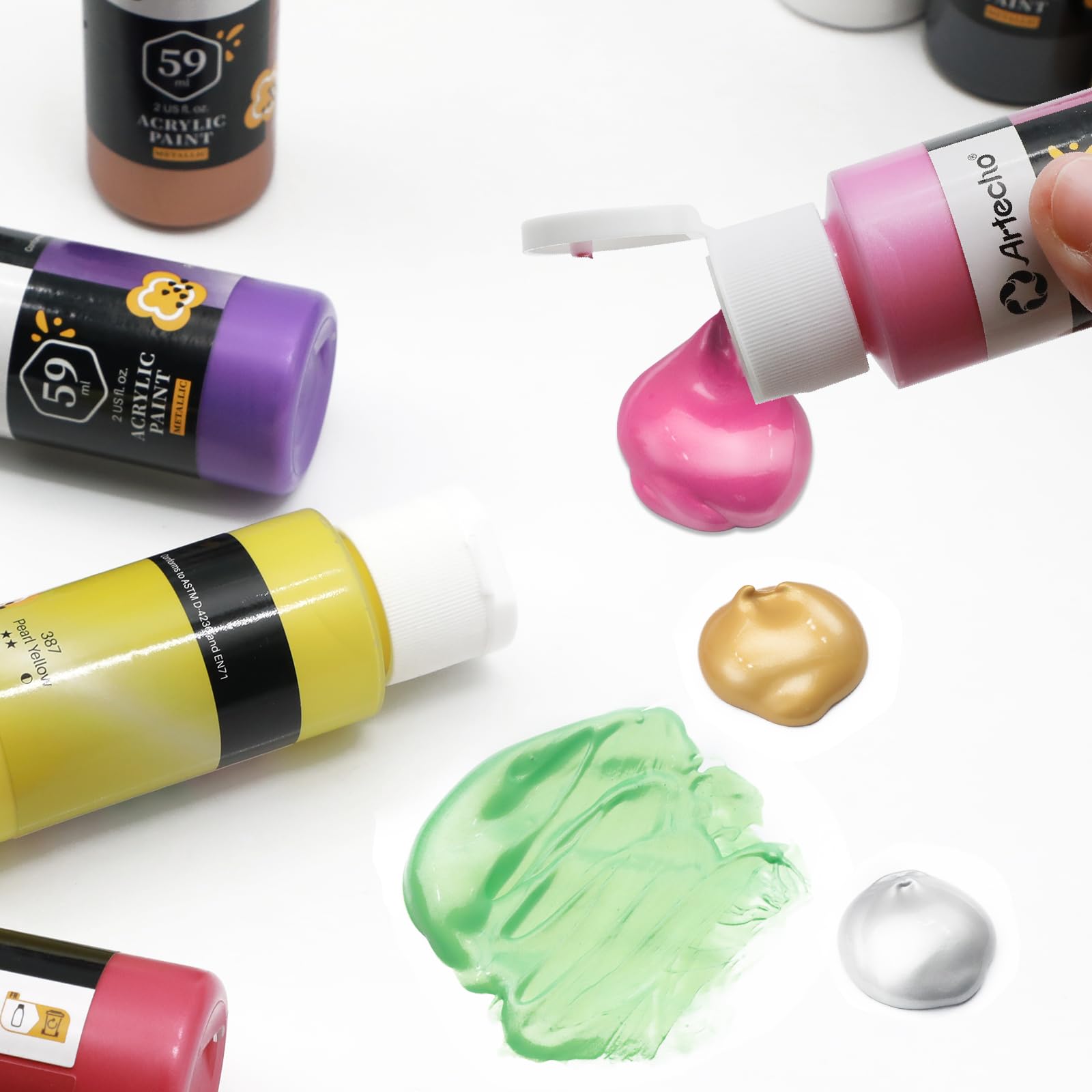 Acrylic Paint 4.05oz #Color_12 Metallic Colors