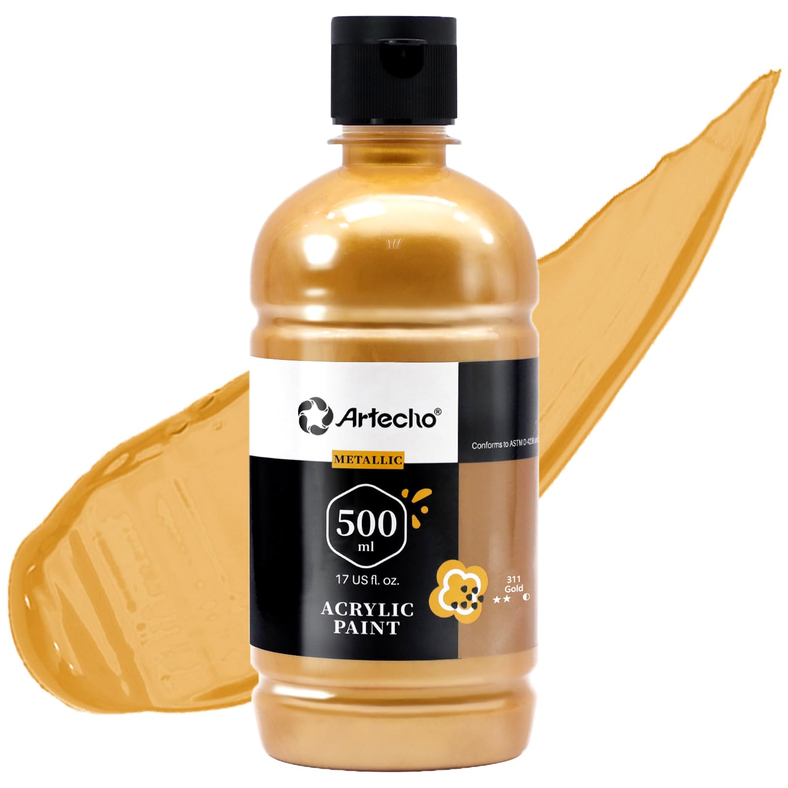 Acrylic Paint 500ml Set #Color_Gold