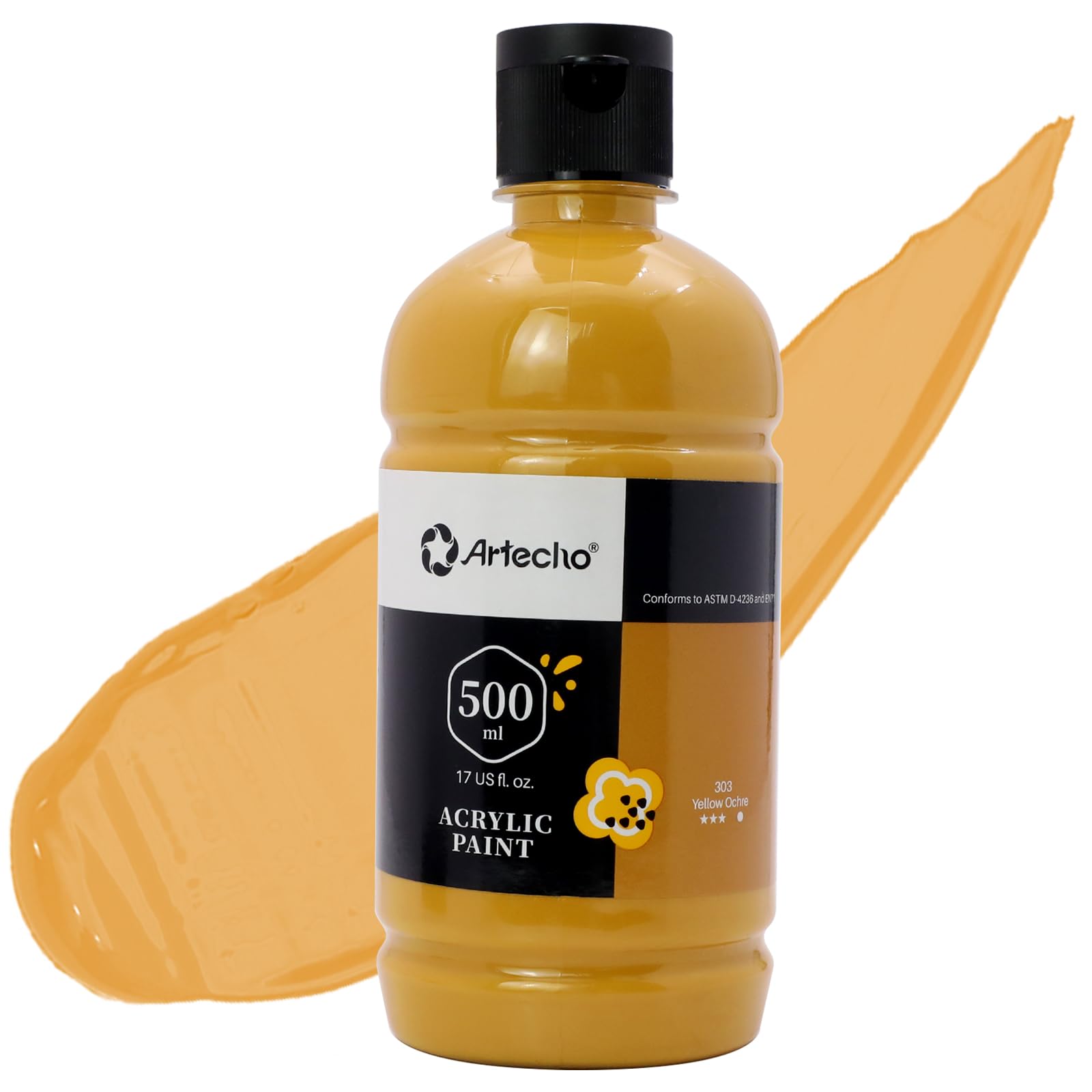 Acrylic Paint 500ml Set #Color_Yellow Ochre