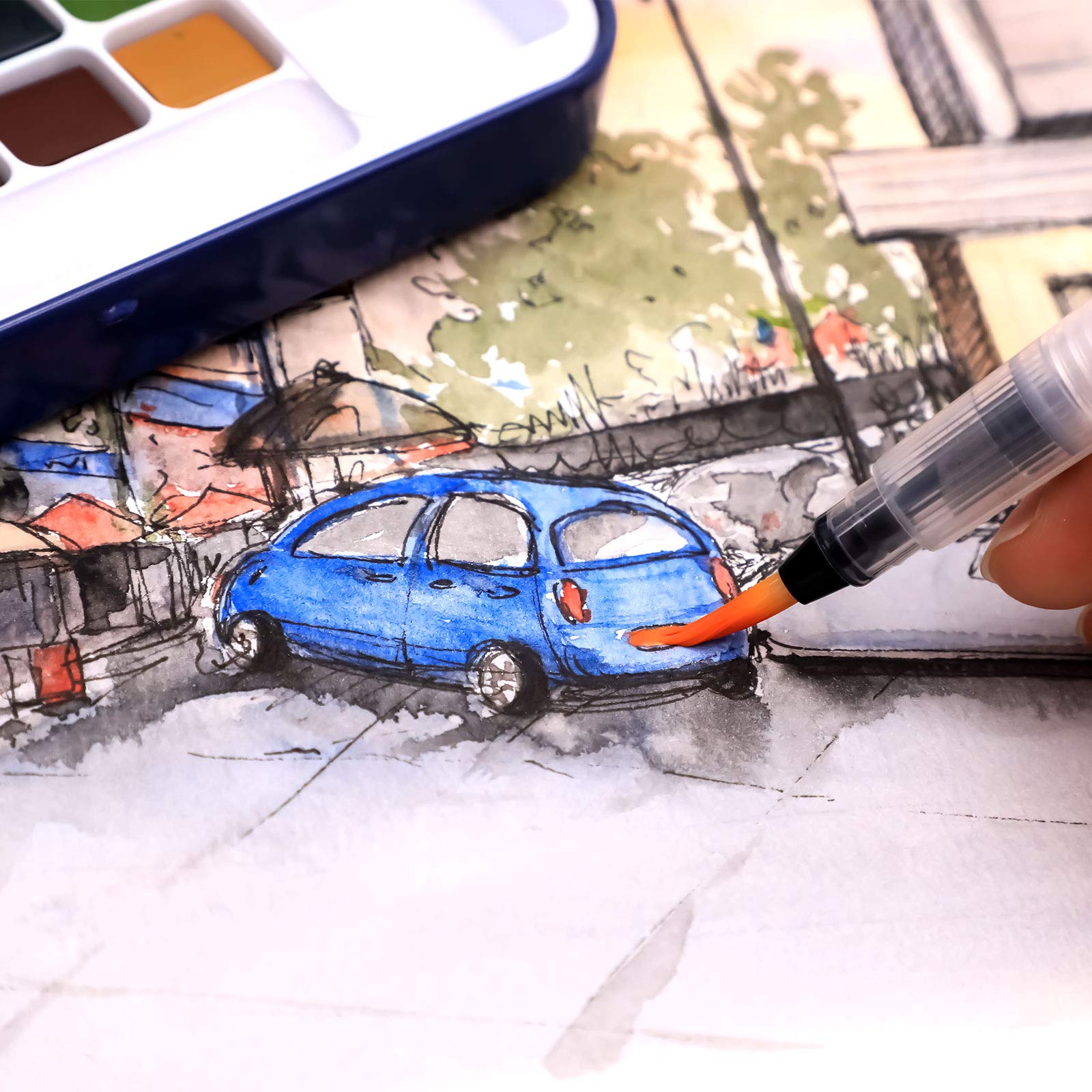 Watercolor Paint Set 100 Colors #Size_24 Colors