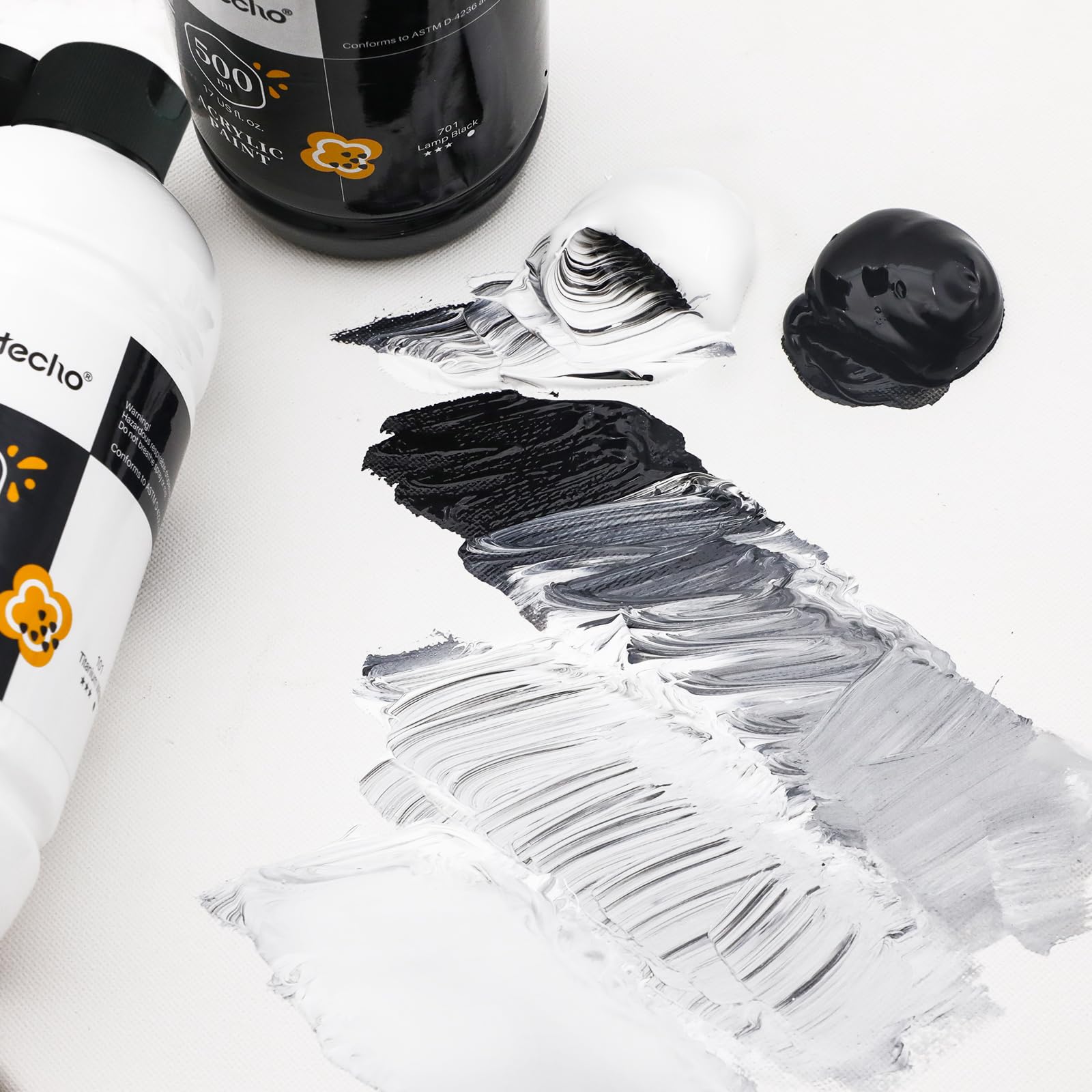 Acrylic Paint 500ml Set #Color_Lamp Black