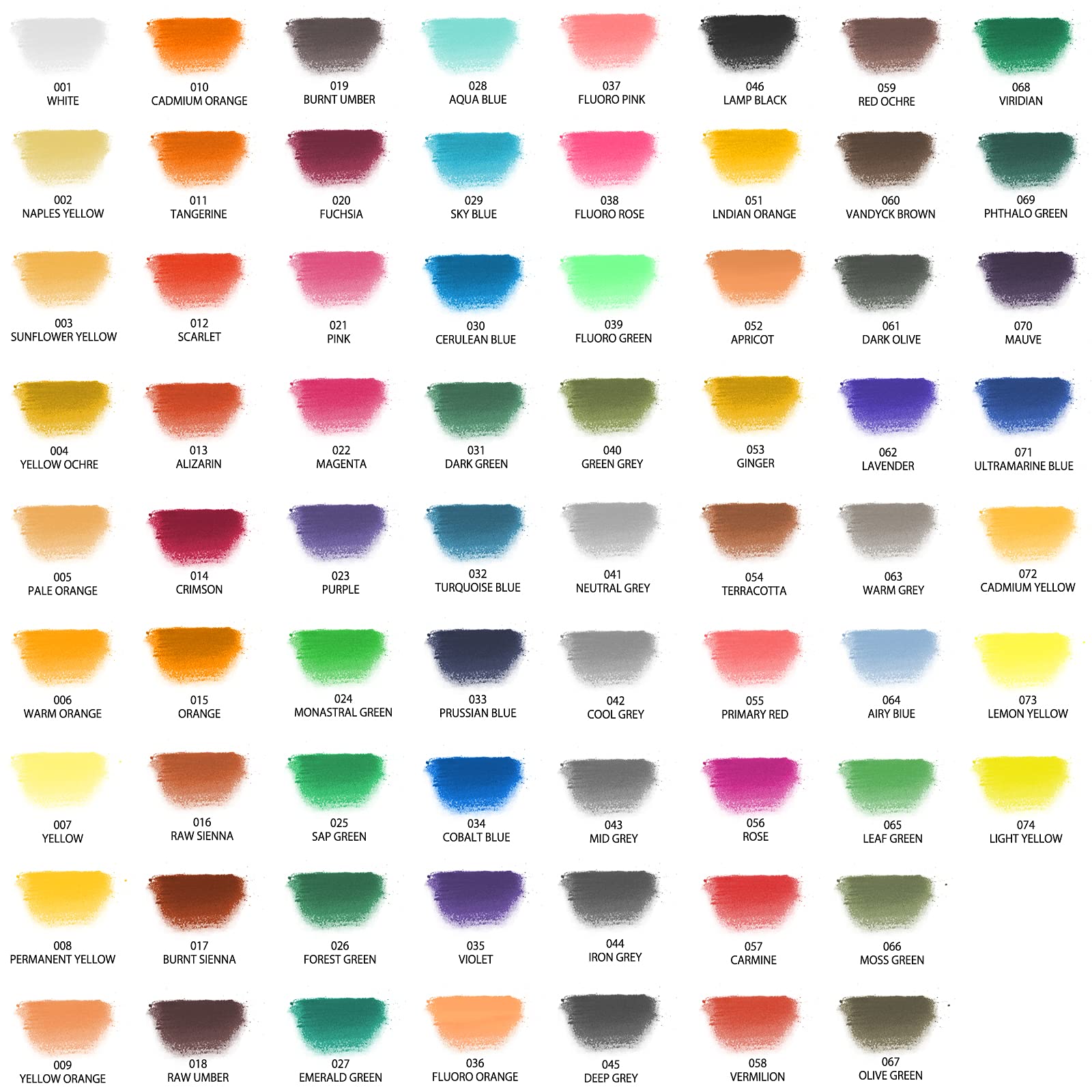 Soft Pastel Set #Size_72 Colors