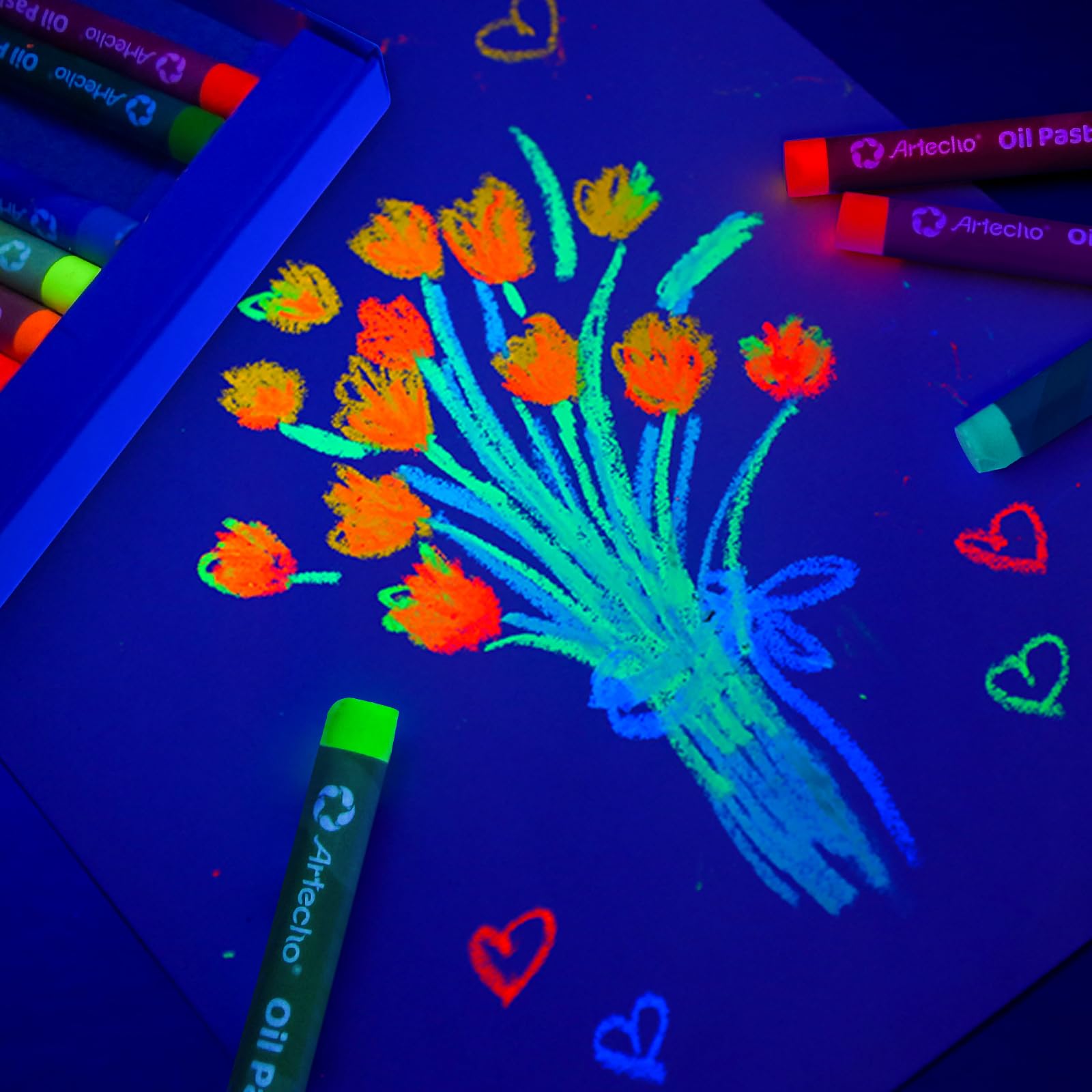 Oil Pastel Set 8mm #Size_12 Colors