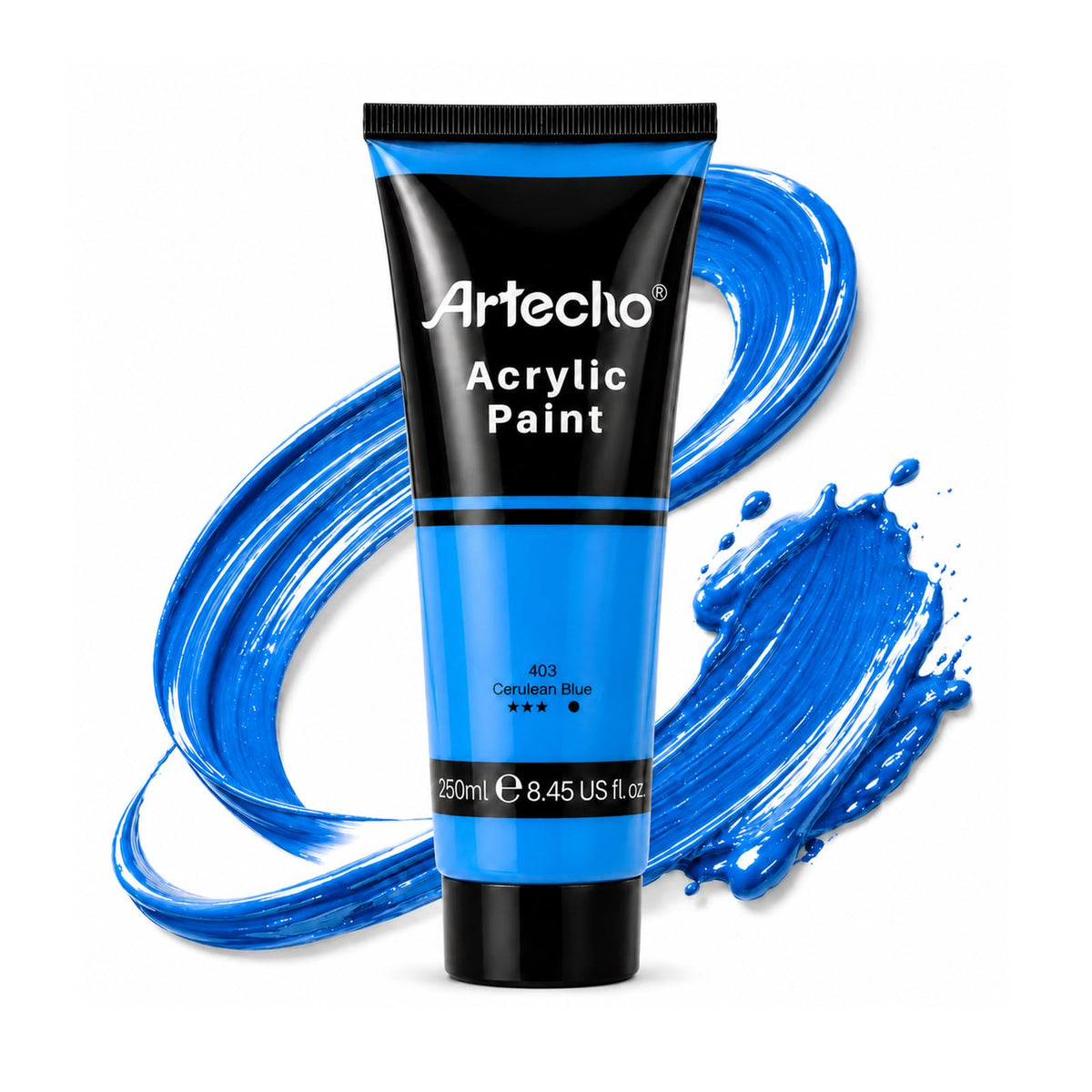 artecho-acrylic-paint-250ml - Cerulean Blue