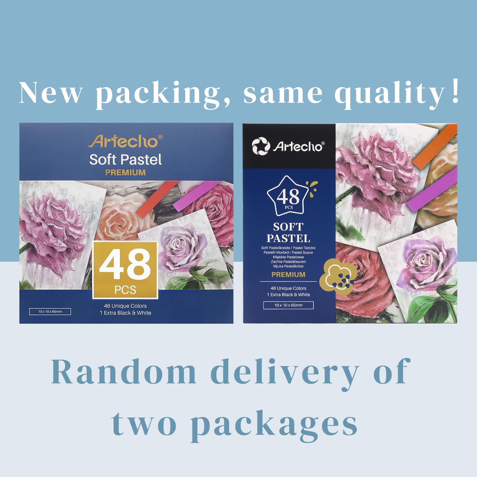 Soft Pastels Set, 48 PCS / 46 Colors