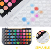 Artecho 48 Colors Watercolor Paint Set, 3 Brushes, 5 Packs
