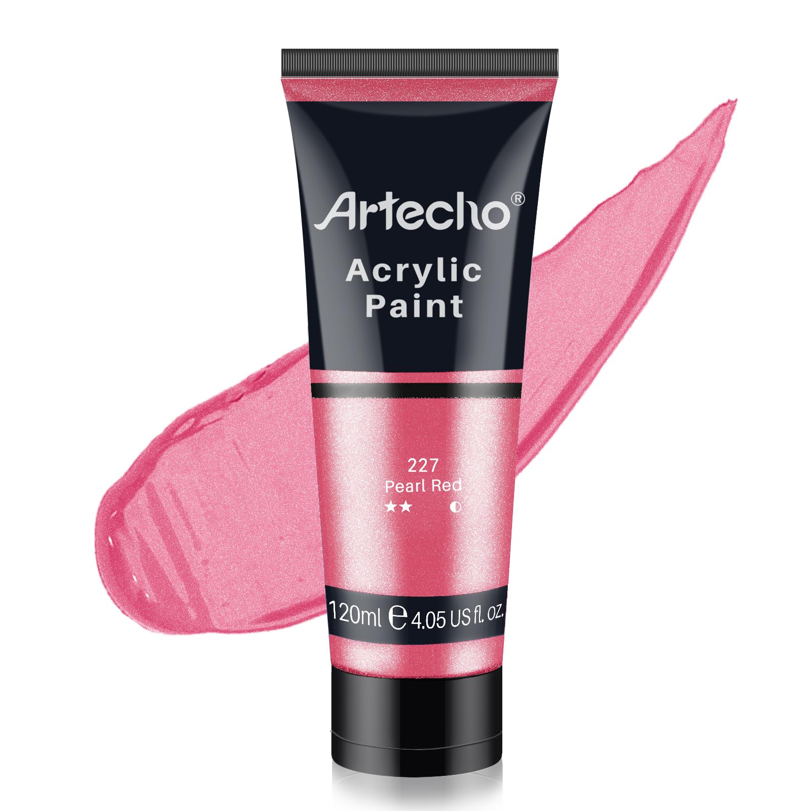 Acrylic Paint 4.05oz #Color_Pearl Red