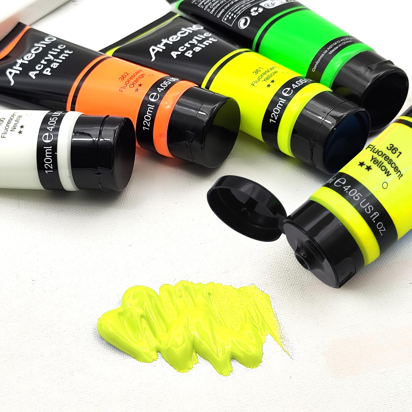 Acrylic Paint 4.05oz #Color_Yellow