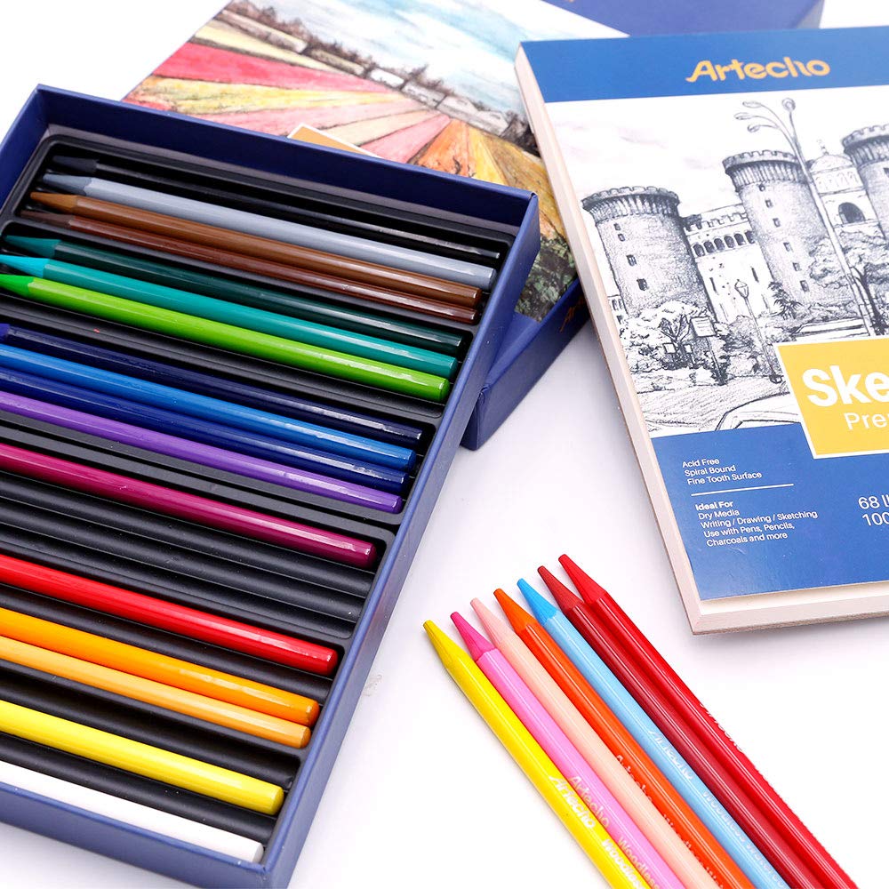 Woodless Pencil Set #Size_24 Colors Watercolor 25 PCS