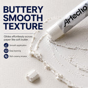 Artecho Extra Soft Oil Pastels 6 White Colors Artist Grade